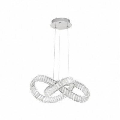 Pendul LED dimabil, cristal design elegant CONCETO crom