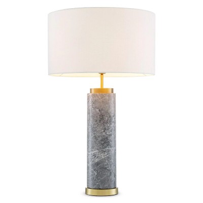 Veioza, Lampa de masa design LUX Lxry, marmura gri