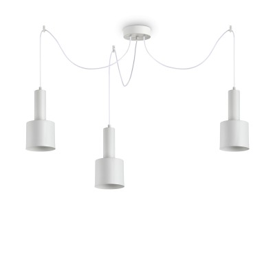 Lustra cu 3 pendule design modern HOLLY SP3 BIANCO