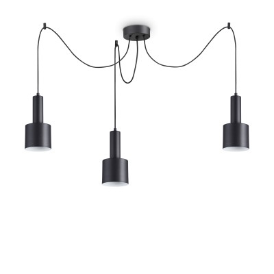 Lustra cu 3 pendule design modern HOLLY SP3 NERO