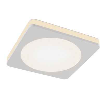 Spot LED incastrabil tavan fals Phanton alb, 8x8cm