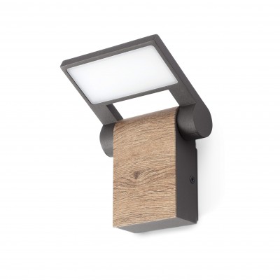 Aplica LED de exterior directionabila IP54 WOOD