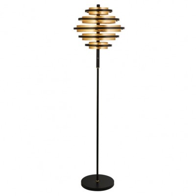 Lampadar LED, Lampa de podea moderna Hive Black/gold