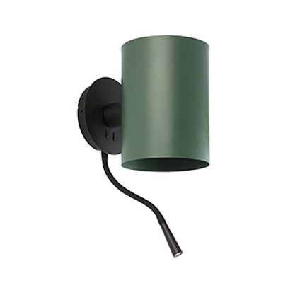 Aplica perete cu reader LED design modern GUADALUPE verde