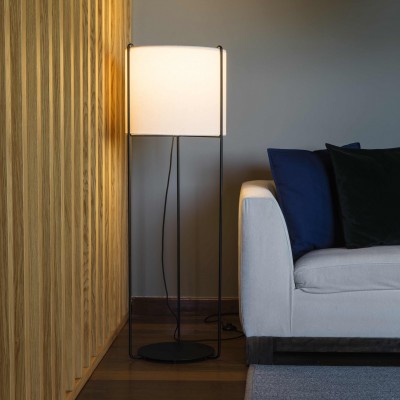 Lampa podea / Lampadar modern design elegant DRUM bej