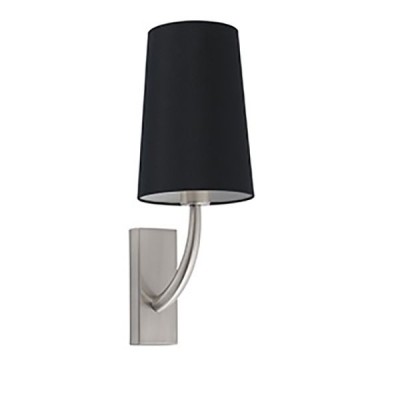 Aplica de perete eleganta design clasic REM nickel/negru