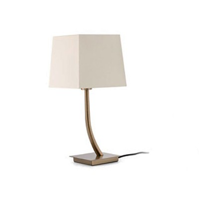 Veioza / Lampa de masa eleganta design clasic REM auriu/alb