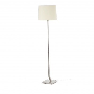 Lampadar / Lampa de podea eleganta design clasic REM nickel/alb