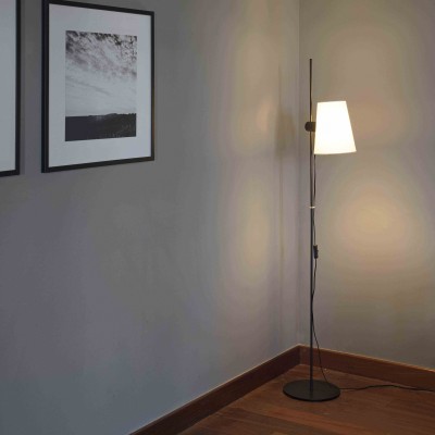 Lampa de podea moderna design elegant LUPE negru/bej