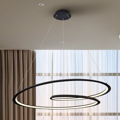 Lustra LED design XL ultra-modern Looping Ø97cm