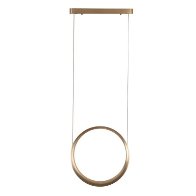 Lustra LED design modern MOON auriu periat