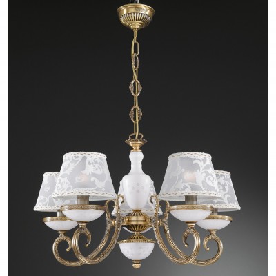 Candelabru 5 brate design italian din alama 8280