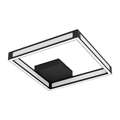 Plafoniera LED deesign modern Altaflor negru 31,5x31,5cm