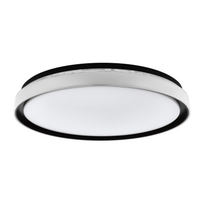 Plafoniera LED cu telecomanda design modern Seluci negru, alb