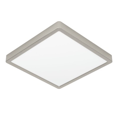 Plafoniera LED dimabila design modern FUEVA 5 nichel mat, 28,5x28,5cm, 3000K