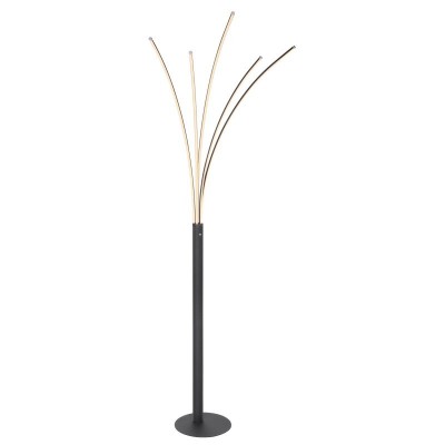 Lampadar LED design modern Bizzy negru, alb