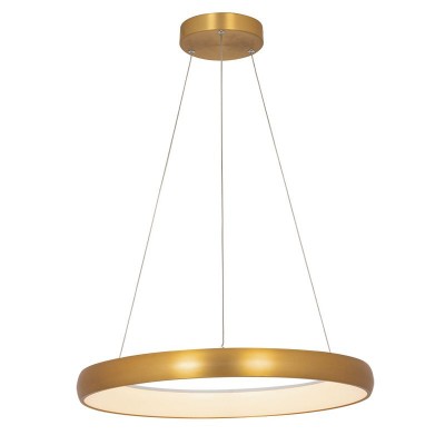 Lustra LED design modern circular Ring 60cm, Brushed Gold Matt