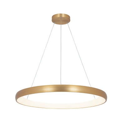 Lustra LED design modern circular Ring 80cm, Brushed Gold Matt