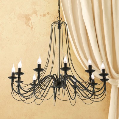 Candelabru design rustic cu 12 brate Vela, Antik