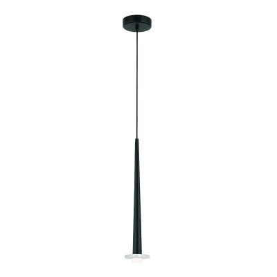 Pendul LED, Lustra suspendata moderna STORM negru/ marmura alba