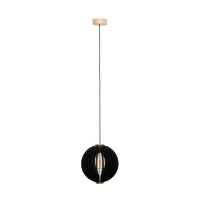 Pendul din lemn design modern ORB negru 20cm