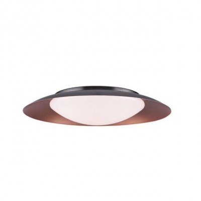 Plafoniera LED design modern Celil negru, cupru 50cm