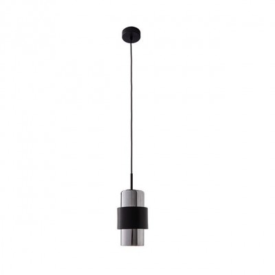 Pendul design modern Venero negru, crom