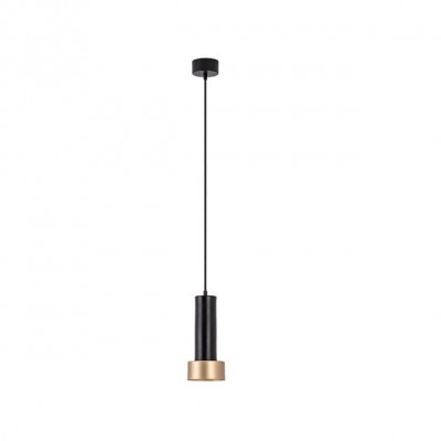 Pendul, lustra design modern Linu negru, auriu 10,5cm