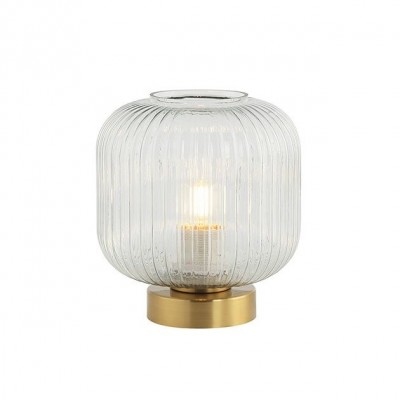 Veioza, lampa de masa design modern Burg transparent, alama