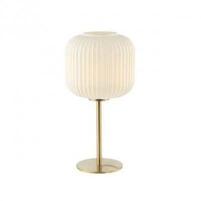 Veioza, lampa de masa design modern Mird alb, alama