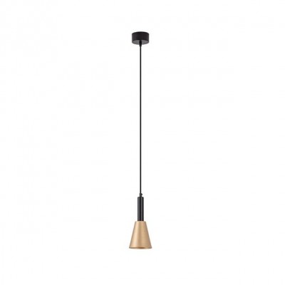 Pendul LED design modern Ziech negru, auriu