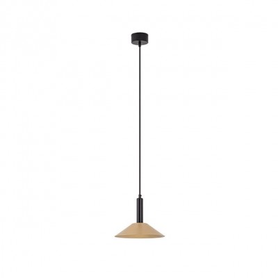 Pendul LED design modern Sindra negru, auriu