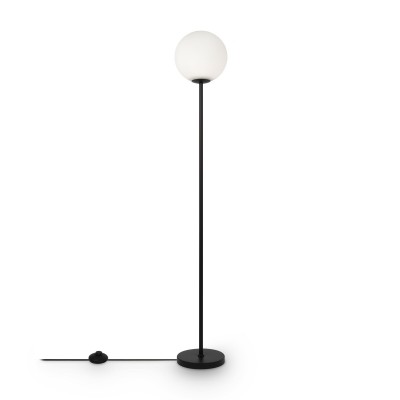 Lampadar, Lampa de podea moderna RING negru