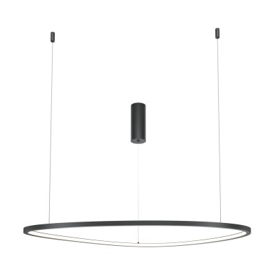 Lustra LED, pendul design modern Glint negru 63x78cm