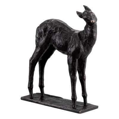 Statueta decorativa din bronz Deer