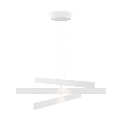 Lustra LED suspendata design modern Origami alb