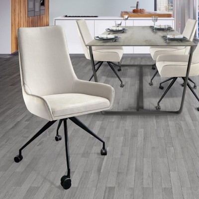 Scaun cu roti design elegant Diane