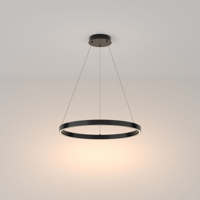 Lustra LED suspendata design modern Rim alama 60cm, 3000K