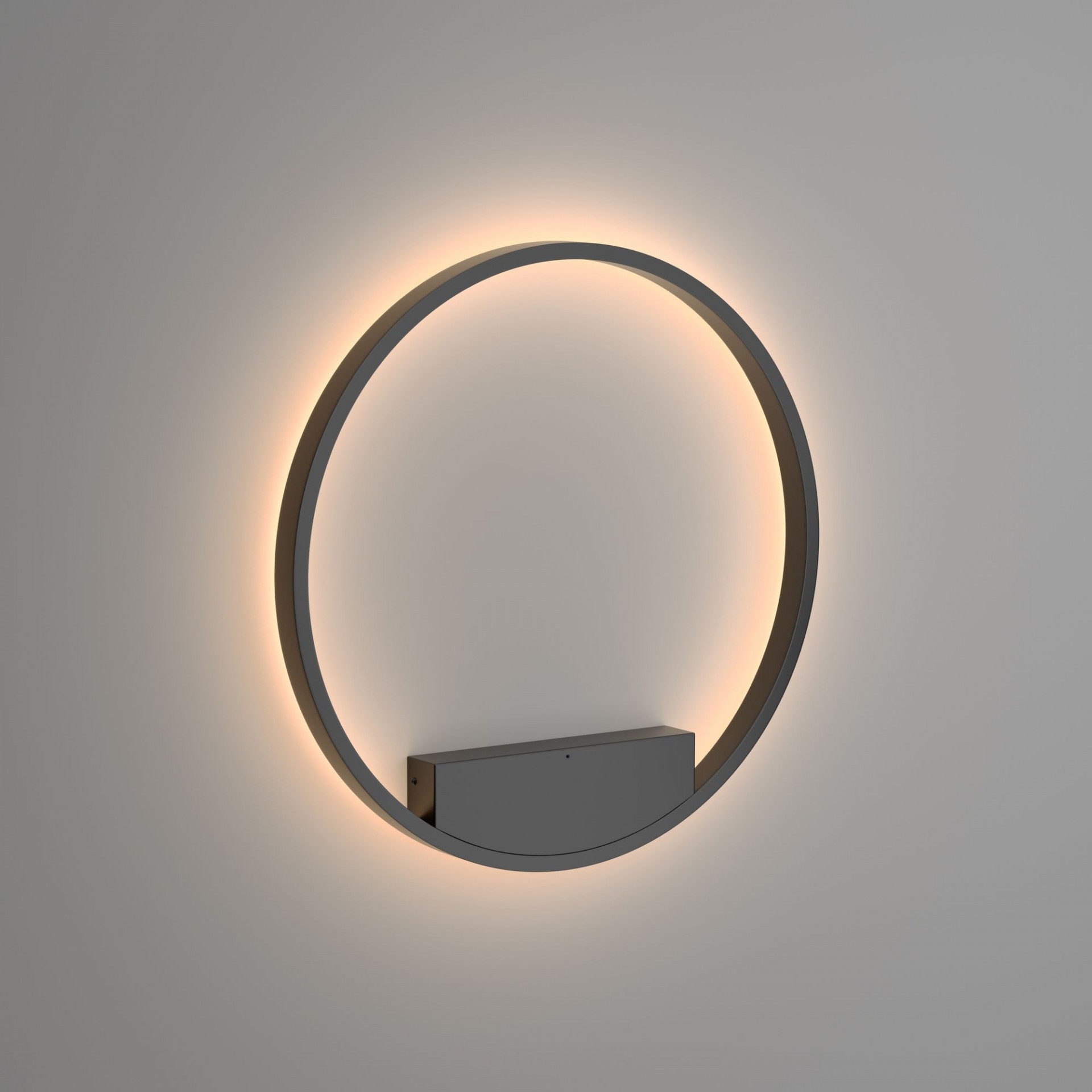 Aplica LED de perete design modern Rim negru 60cm