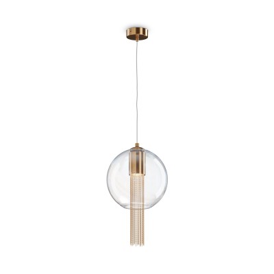 Pendul design modern Flusso bronz 23cm