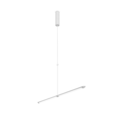 Lustra LED, pendul design modern Supersymmetry alb 88,6cm