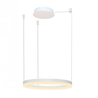 Lustra LED suspendata design modern circular geometric HALO PENDANT 60 WH