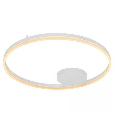 Lustra LED aplicata design modern geometric HALO 80 WH