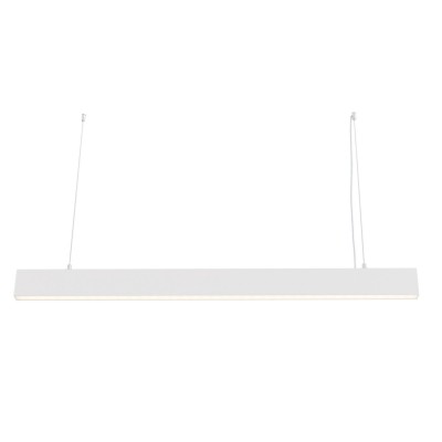 Lustra LED suspendata design tehnic Points alb