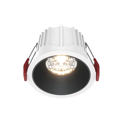 Spot LED incastrabil dimabil design tehnic Alpha alb, negru 8,5cm, 4000K