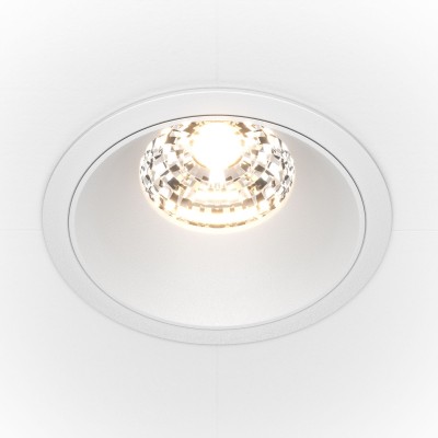 Spot LED incastrabil design tehnic Alpha alb, 8,5cm, 4000K