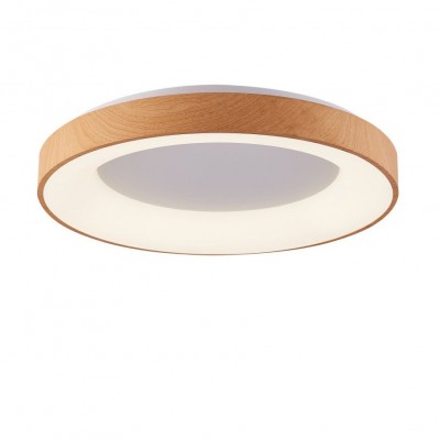 Lustra LED aplicata design slim circular SANTANA TOP 38 3000K WO