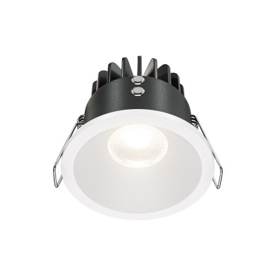 Spot LED incastrabil dimabil design tehnic IP65 zoom alb 6cm