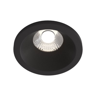 Spot LED incastrabil dimabil design tehnic IP65 Zoom negru 8,5cm