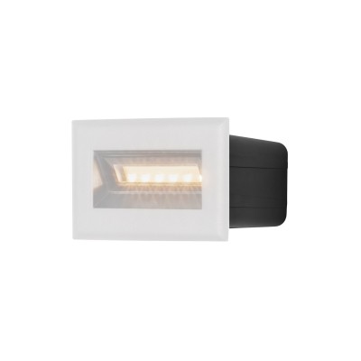 Spot LED incastrabil scari / perete exterior IP65 Bosca alb 8,4cm